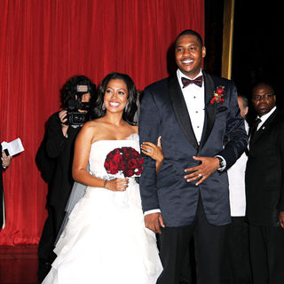 La La Vazquez, Carmelo Anthony in The Wedding of La La Vasquez and Carmelo Anthony