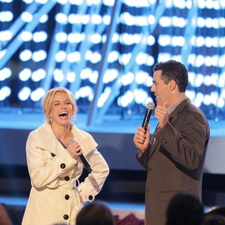 Britney Spears, Adam Carolla in Britney Spears Switching on The Nokia Theatre Christmas Tree Lights
