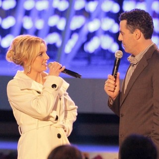 Britney Spears, Adam Carolla in Britney Spears Switching on The Nokia Theatre Christmas Tree Lights