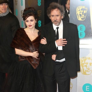 Helena Bonham Carter, Tim Burton in The 2013 EE British Academy Film Awards - Arrivals