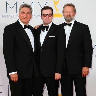 Jim Carter, Brendan Coyle, Hugh Bonneville in 64th Annual Primetime Emmy Awards - Arrivals