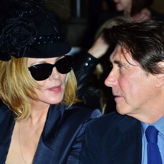 Kim Cattrall, Bryan Ferry in London Fashion Week Spring-Summer 2013 - Philip Treacy - Front Row