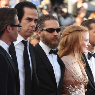 Nick Cave, Tom Hardy, Jessica Chastain in Lawless Premiere - During The 65th Annual Cannes Film Festival
