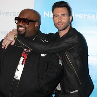 Cee-Lo, Adam Levine in NBC Universal's Winter Tour Party - Arrivals