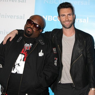 Cee-Lo, Adam Levine in NBC Universal's Winter Tour Party - Arrivals