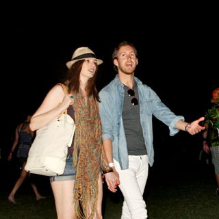 Anne Hathaway, Adam Shulman in The 2010 Coachella Valley Music and Arts Festival - Day 1