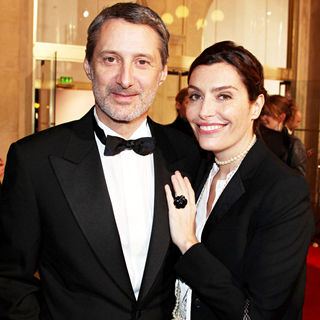 Antoine de Caunes, Daphne Roulier in The 35th Annual Cesar Awards 2010 - Arrivals and Press Room