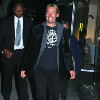 Chad Kroeger, Nickelback in Chad Kroeger Leaving Madeo Restaurant on Beverly Drive