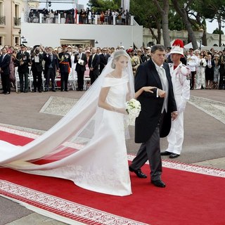 Charlene Wittstock, Michael Kenneth Wittstock in Religious Ceremony of The Royal Wedding of Prince Albert II of Monaco to Charlene Wittstock