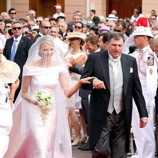 Charlene Wittstock, Michael Kenneth Wittstock in Religious Ceremony of The Royal Wedding of Prince Albert II of Monaco to Charlene Wittstock