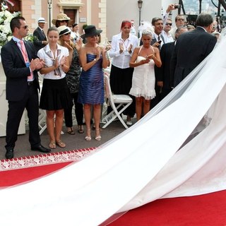 Michael Kenneth Wittstock, Charlene Wittstock in Religious Ceremony of The Royal Wedding of Prince Albert II of Monaco to Charlene Wittstock