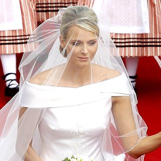 Charlene Wittstock in Religious Ceremony of The Royal Wedding of Prince Albert II of Monaco to Charlene Wittstock