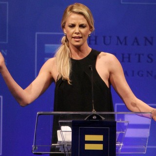 Charlize Theron in 2012 Human Rights Campaign Los Angeles Gala - Show