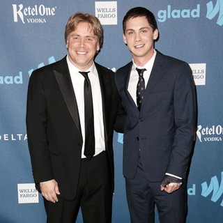 Logan Lerman in 24th Annual GLAAD Media Awards - Arrivals - chbosky-lerman-24th-annual-glaad-media-awards-02