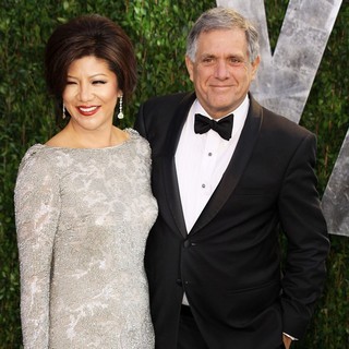 Julie Chen, Leslie Moonves in 2012 Vanity Fair Oscar Party - Arrivals
