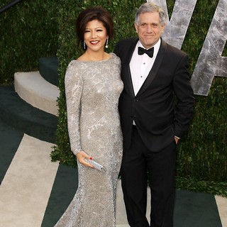 Julie Chen, Leslie Moonves in 2012 Vanity Fair Oscar Party - Arrivals