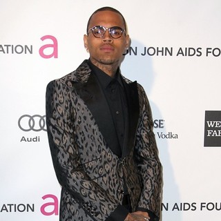 Chris Brown in 21st Annual Elton John AIDS Foundation's Oscar Viewing Party - chris-brown-21st-annual-elton-john-aids-foundation-s-oscar-viewing-party-04