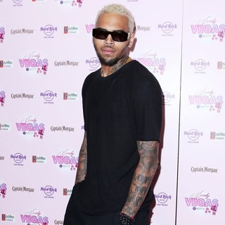 Chris Brown in Chris Brown Arrives to Perform at Kandy Vegas