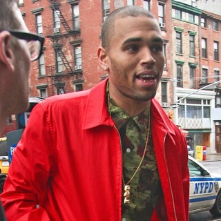 Chris Brown in Chris Brown Arriving at The Toy Tokyo Store