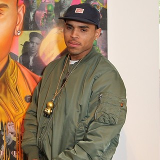 Chris Brown in Chris Brown's Art Show and New Toy Series Launch with Ron English Dum English and Made by Monsters