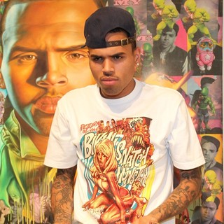 Chris Brown in Chris Brown's Art Show and New Toy Series Launch with Ron English Dum English and Made by Monsters