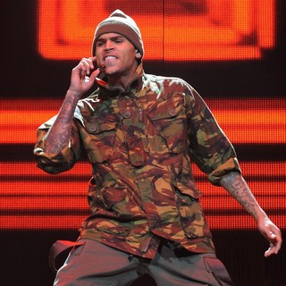 Chris Brown in Chris Brown Performing Live During His F.A.M.E. Tour