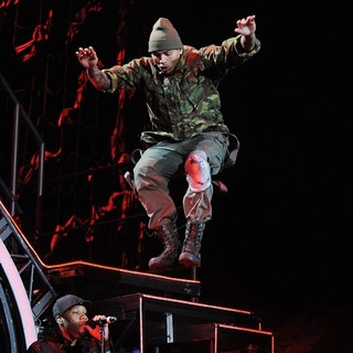 Chris Brown in Chris Brown Performing Live During His F.A.M.E. Tour
