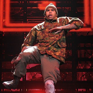 Chris Brown in Chris Brown Performing Live During His F.A.M.E. Tour