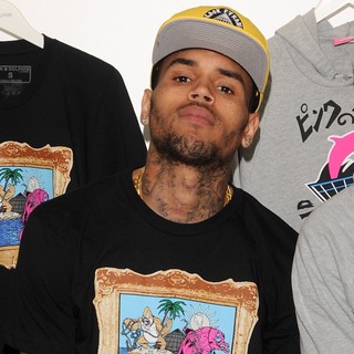 Chris Brown in The Launch of The Black Pyramid and Pink+Dolphin Collection
