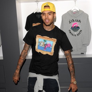 Chris Brown in The Launch of The Black Pyramid and Pink+Dolphin Collection