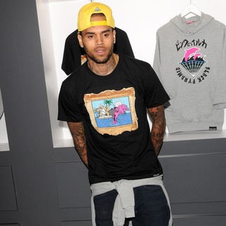 Chris Brown in The Launch of The Black Pyramid and Pink+Dolphin Collection