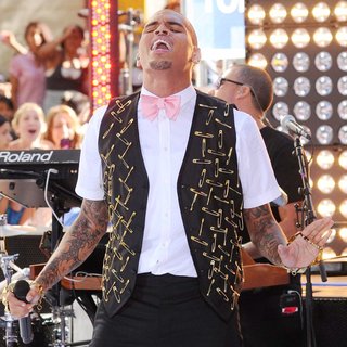 Chris Brown in Chris Brown Performing Live as Part of The Today Show's Summer Concert Series