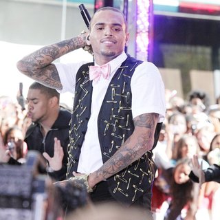Chris Brown in Chris Brown Performing Live as Part of The Today Show's Summer Concert Series