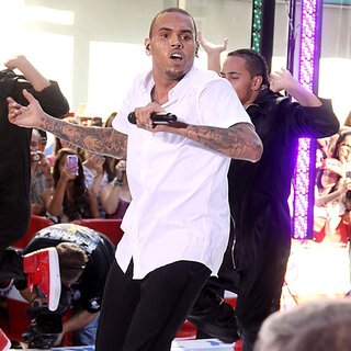 Chris Brown in Chris Brown Performing Live as Part of The Today Show's Summer Concert Series