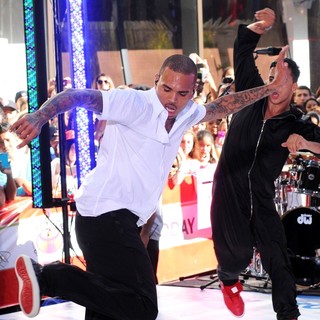 Chris Brown in Chris Brown Performing Live as Part of The Today Show's Summer Concert Series