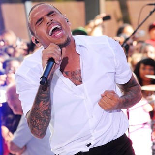 Chris Brown in Chris Brown Performing Live as Part of The Today Show's Summer Concert Series