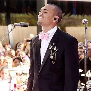 Chris Brown in Chris Brown Performing Live as Part of The Today Show's Summer Concert Series