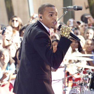 Chris Brown in Chris Brown Performing Live as Part of The Today Show's Summer Concert Series