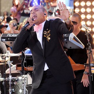 Chris Brown in Chris Brown Performing Live as Part of The Today Show's Summer Concert Series