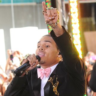 Chris Brown in Chris Brown Performing Live as Part of The Today Show's Summer Concert Series