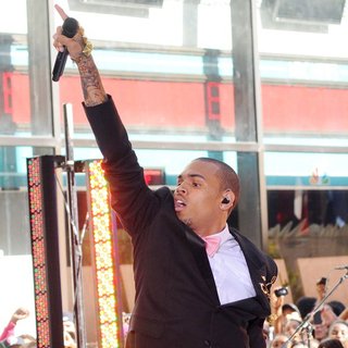 Chris Brown in Chris Brown Performing Live as Part of The Today Show's Summer Concert Series
