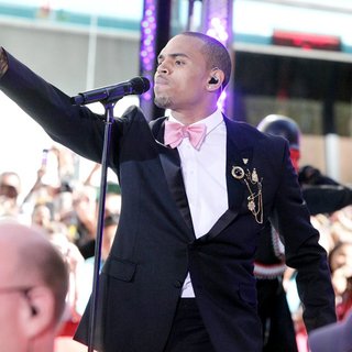 Chris Brown in Chris Brown Performing Live as Part of The Today Show's Summer Concert Series