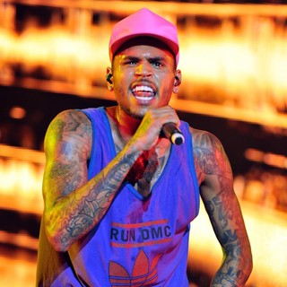 Chris Brown in Chris Brown Performing Live on Stage During Supafest 2012