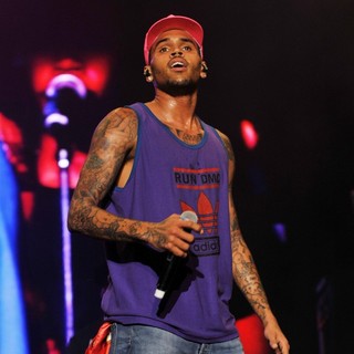 Chris Brown in Chris Brown Performing Live on Stage During Supafest 2012