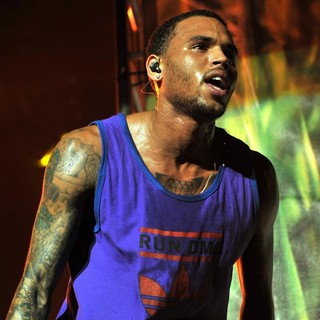 Chris Brown in Chris Brown Performing Live on Stage During Supafest 2012