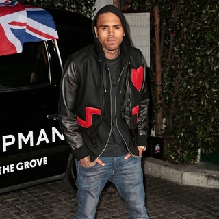 Chris Brown in Topshop Topman LA Opening Party - Arrivals