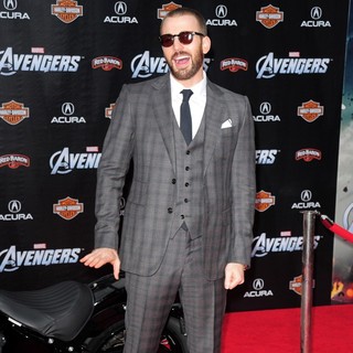Chris Evans in World Premiere of The Avengers - Arrivals