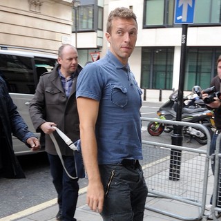 Chris Martin, Coldplay in Chris Martin Outside The BBC Radio 2 Studios