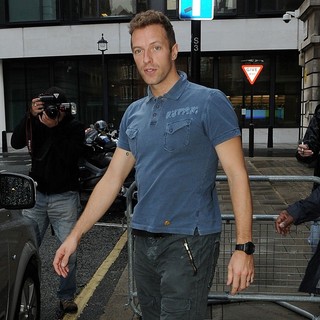 Chris Martin, Coldplay in Chris Martin Outside The BBC Radio 2 Studios