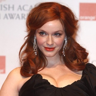 Christina Hendricks in Orange British Academy Film Awards 2012 - Press Room